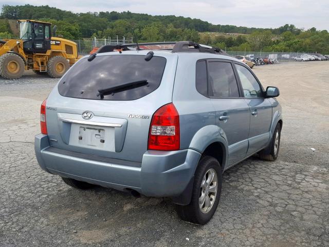 KM8JN12B59U953525 - 2009 HYUNDAI TUCSON SE BLUE photo 4