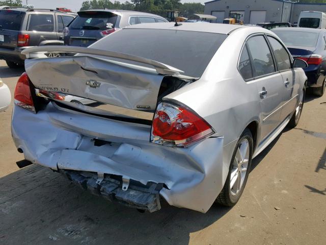 2G1WC5EM9A1267954 - 2010 CHEVROLET IMPALA LTZ SILVER photo 4