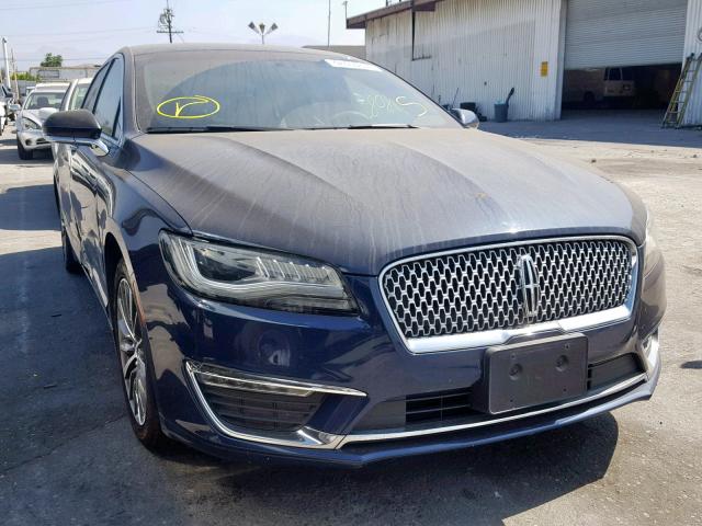 3LN6L5KU4HR624065 - 2017 LINCOLN MKZ HYBRID BLUE photo 1