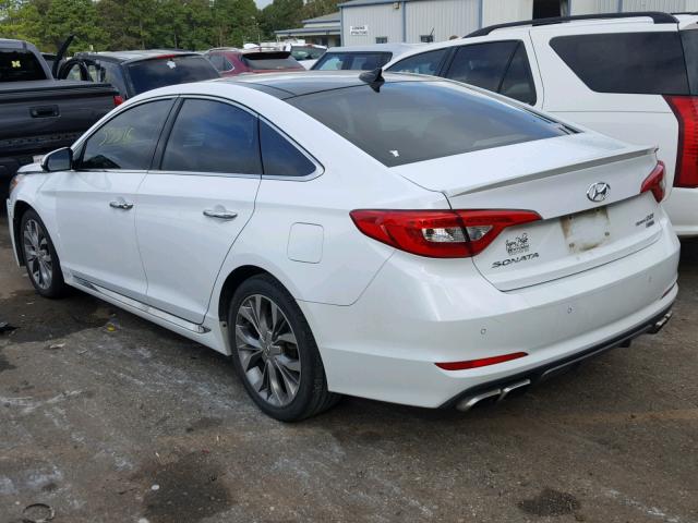 5NPE34AB9FH250675 - 2015 HYUNDAI SONATA SPO WHITE photo 3