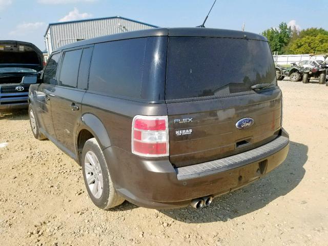 2FMGK5BCXBBD23689 - 2011 FORD FLEX SE GRAY photo 3