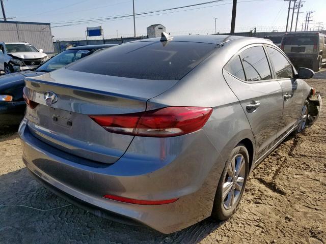 KMHD84LF2HU063814 - 2017 HYUNDAI ELANTRA SE CHARCOAL photo 4