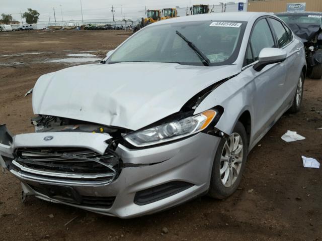 3FA6P0G7XGR396401 - 2016 FORD FUSION S SILVER photo 2