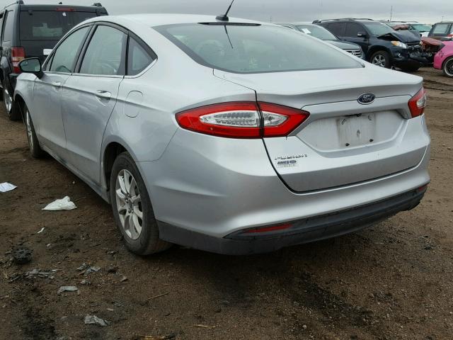 3FA6P0G7XGR396401 - 2016 FORD FUSION S SILVER photo 3