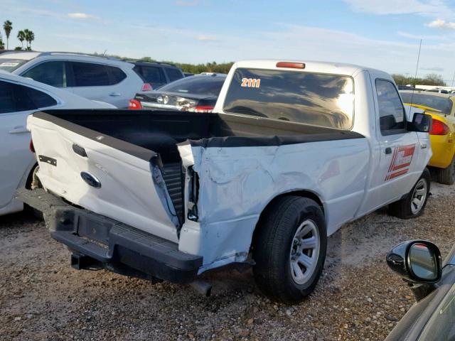 1FTKR1ADXBPA02368 - 2011 FORD RANGER WHITE photo 4