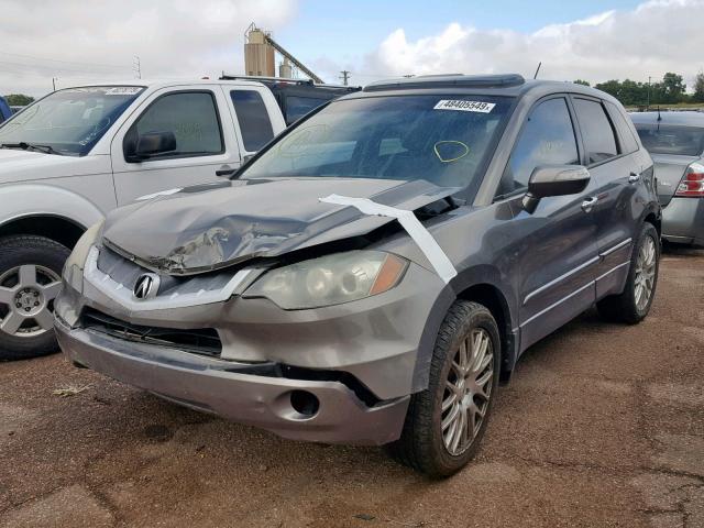 5J8TB18547A015670 - 2007 ACURA RDX TECHNO GRAY photo 2