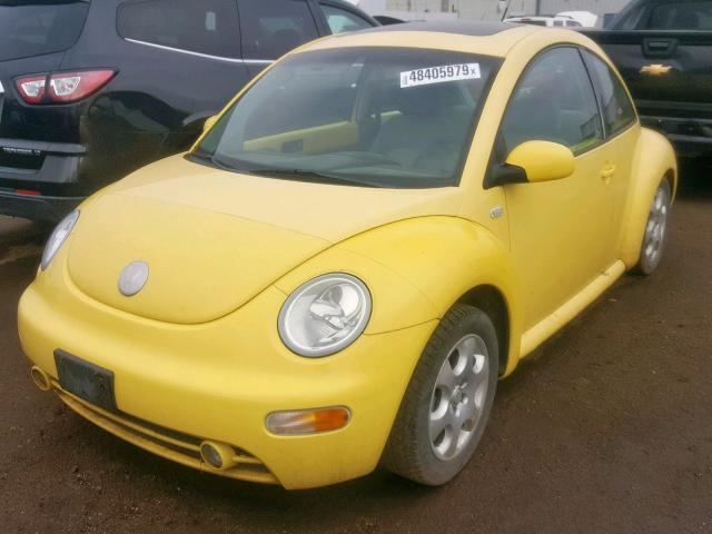 3VWCK21C63M405158 - 2003 VOLKSWAGEN NEW BEETLE ყვითელი ფოტო 2