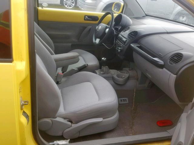 3VWCK21C63M405158 - 2003 VOLKSWAGEN NEW BEETLE ყვითელი ფოტო 5
