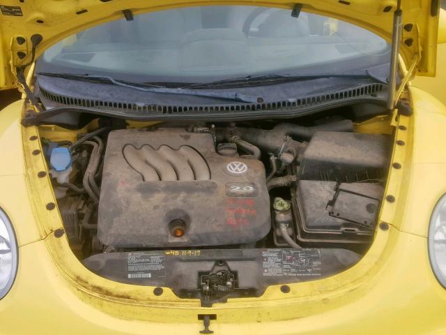 3VWCK21C63M405158 - 2003 VOLKSWAGEN NEW BEETLE ყვითელი ფოტო 7