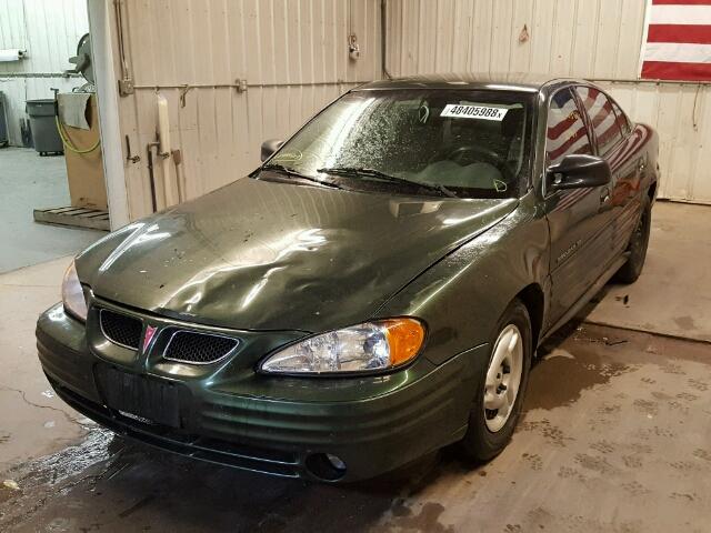 1G2NF52T6YM857344 - 2000 PONTIAC GRAND AM S GREEN photo 2