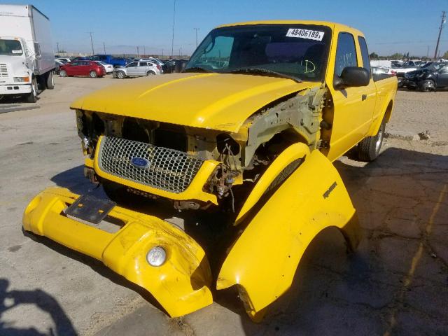 1FTYR14U63PA55057 - 2003 FORD RANGER SUP YELLOW photo 2