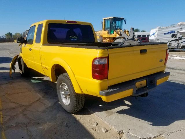 1FTYR14U63PA55057 - 2003 FORD RANGER SUP YELLOW photo 3