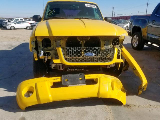 1FTYR14U63PA55057 - 2003 FORD RANGER SUP YELLOW photo 9