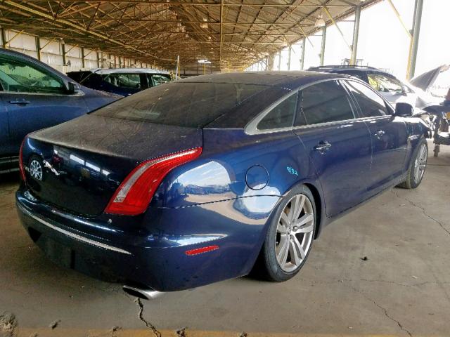 SAJWA2GB1BLV13237 - 2011 JAGUAR XJL BLUE photo 4