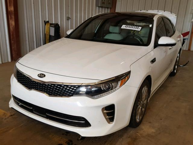 5XXGV4L27GG108337 - 2016 KIA OPTIMA SXL WHITE photo 2