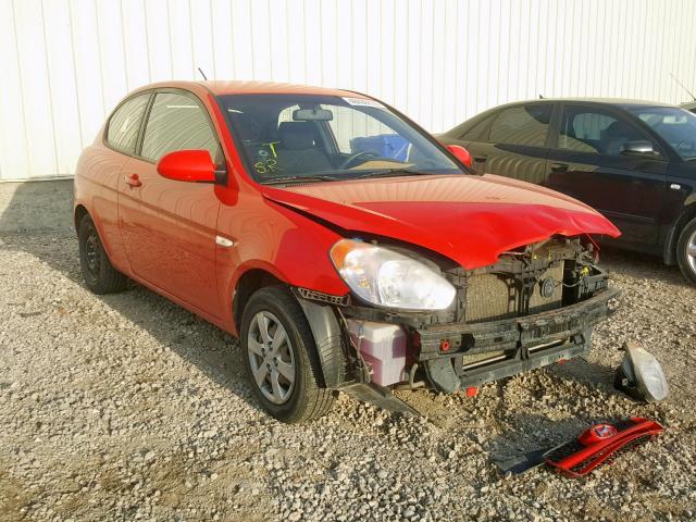 KMHCN35C29U137672 - 2009 HYUNDAI ACCENT SE RED photo 1