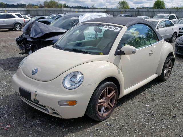 3VWCD31Y24M345716 - 2004 VOLKSWAGEN NEW BEETLE თეთრი ფოტო 2