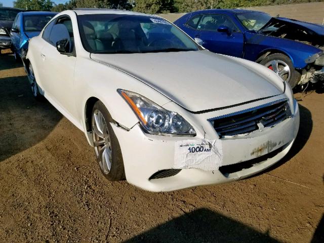 JNKCV64E78M116841 - 2008 INFINITI G37 BASE WHITE photo 1