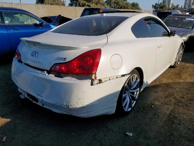 JNKCV64E78M116841 - 2008 INFINITI G37 BASE WHITE photo 4