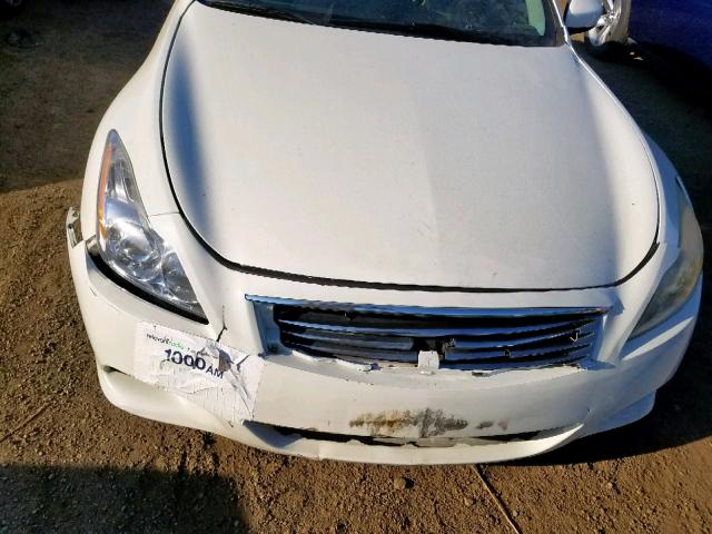 JNKCV64E78M116841 - 2008 INFINITI G37 BASE WHITE photo 7