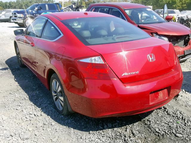 1HGCS1B88AA000907 - 2010 HONDA ACCORD EXL RED photo 3