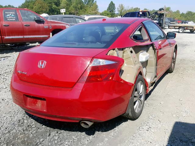 1HGCS1B88AA000907 - 2010 HONDA ACCORD EXL RED photo 4