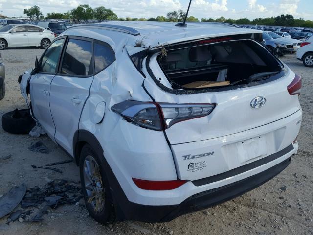 KM8J3CA46GU106949 - 2016 HYUNDAI TUCSON LIM WHITE photo 3