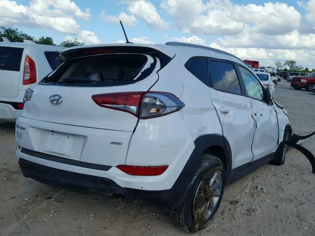 KM8J3CA46GU106949 - 2016 HYUNDAI TUCSON LIM WHITE photo 4