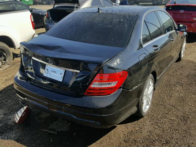 WDDGF4HB6DR242745 - 2013 MERCEDES-BENZ C 250 BLACK photo 4