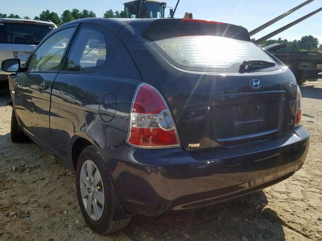 KMHCM3AC1BU201831 - 2011 HYUNDAI ACCENT GL GRAY photo 3