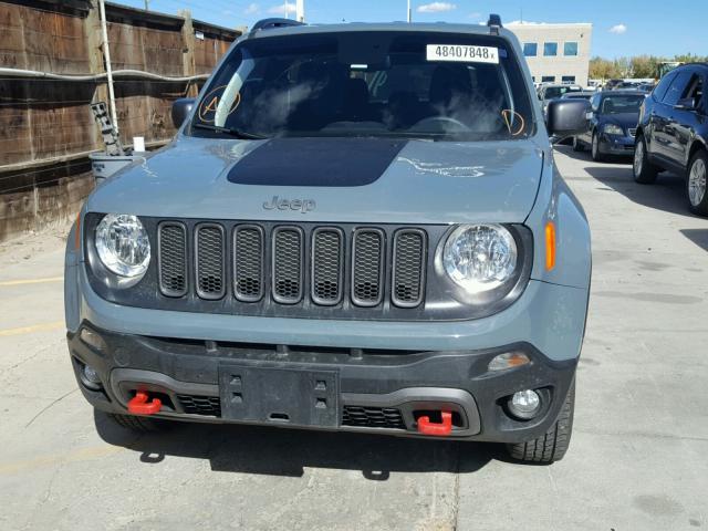 ZACCJBCB3JPG83049 - 2018 JEEP RENEGADE T GRAY photo 9