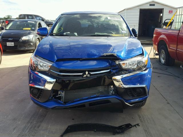 JA4AR3AU9JU011399 - 2018 MITSUBISHI OUTLANDER BLUE photo 9