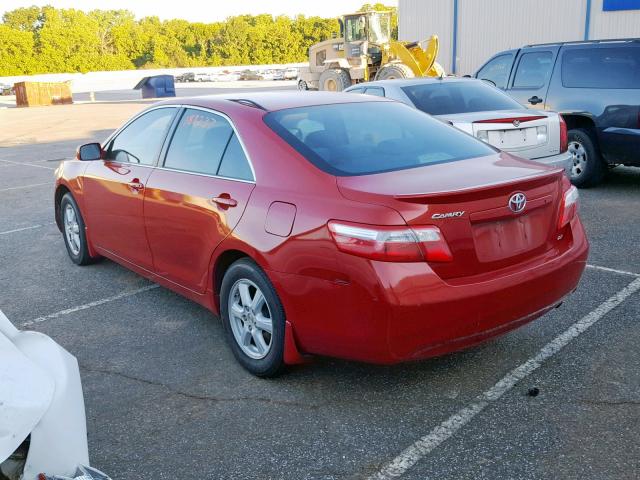 4T1BE46K79U401296 - 2009 TOYOTA CAMRY BASE RED photo 3