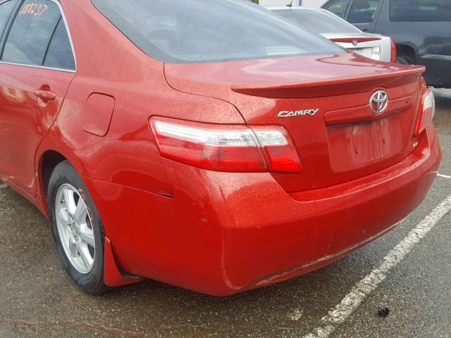 4T1BE46K79U401296 - 2009 TOYOTA CAMRY BASE RED photo 9
