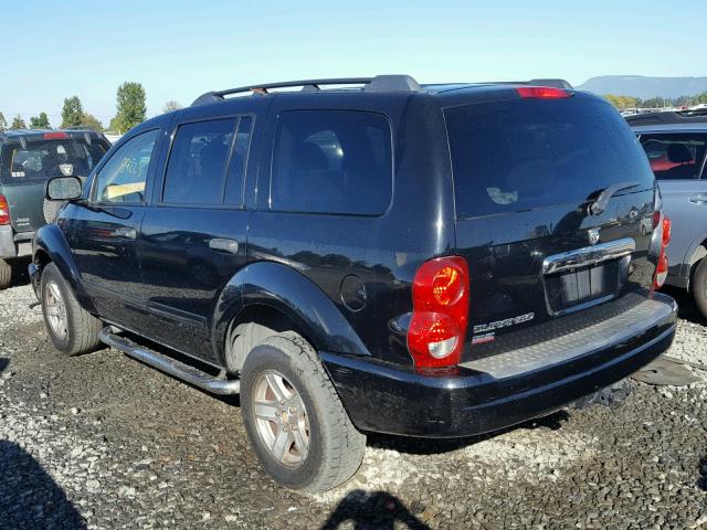 1D4HB48N84F104679 - 2004 DODGE DURANGO SL BLACK photo 3