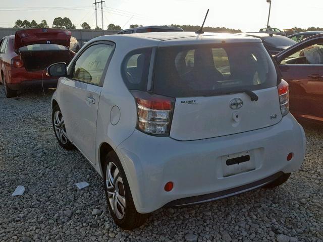 JTNJJXB05CJ020939 - 2012 TOYOTA SCION IQ WHITE photo 3