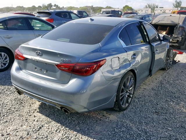 JN1FV7AP8JM460469 - 2018 INFINITI Q50 RED SP GRAY photo 4