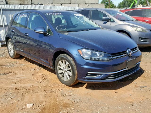 3VWG17AU6JM277740 - 2018 VOLKSWAGEN GOLF S BLUE photo 1