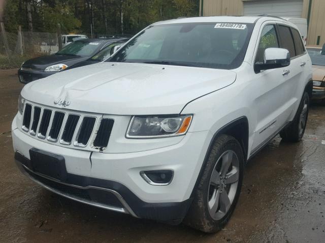 1C4RJFBG4EC172992 - 2014 JEEP GRAND CHER WHITE photo 2