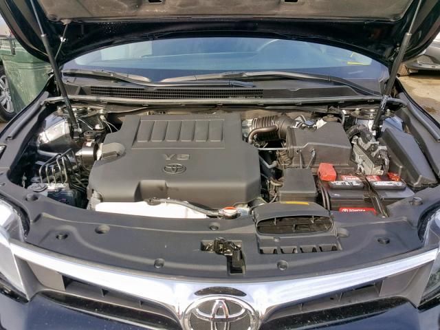 4T1BK1EB0GU208087 - 2016 TOYOTA AVALON XLE BLACK photo 7