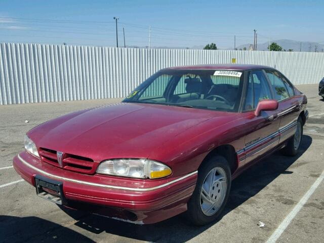 1G2HX53L8N1240307 - 1992 PONTIAC BONNEVILLE RED photo 2