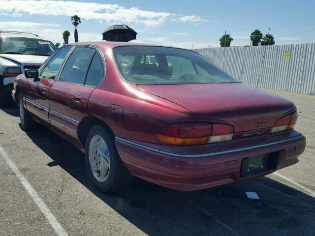 1G2HX53L8N1240307 - 1992 PONTIAC BONNEVILLE RED photo 3