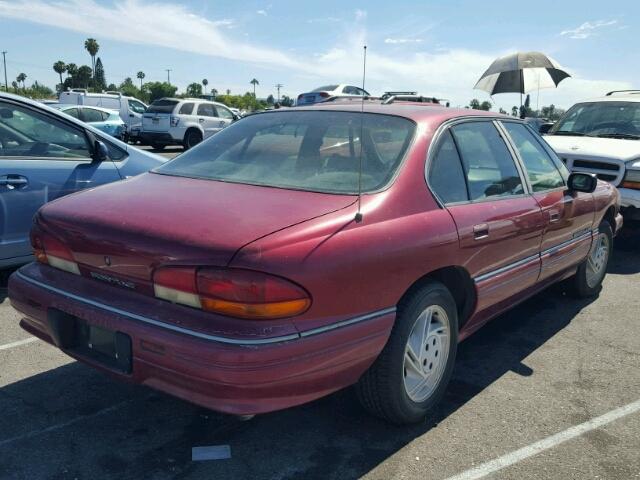 1G2HX53L8N1240307 - 1992 PONTIAC BONNEVILLE RED photo 4