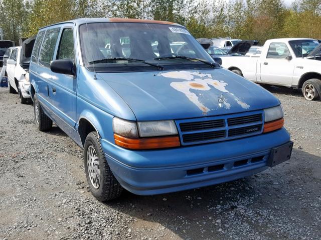 2B4GH45R0SR210643 - 1995 DODGE CARAVAN SE BLUE photo 1