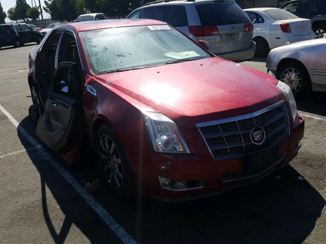 1G6DV57V580212165 - 2008 CADILLAC CTS HI FEA RED photo 1