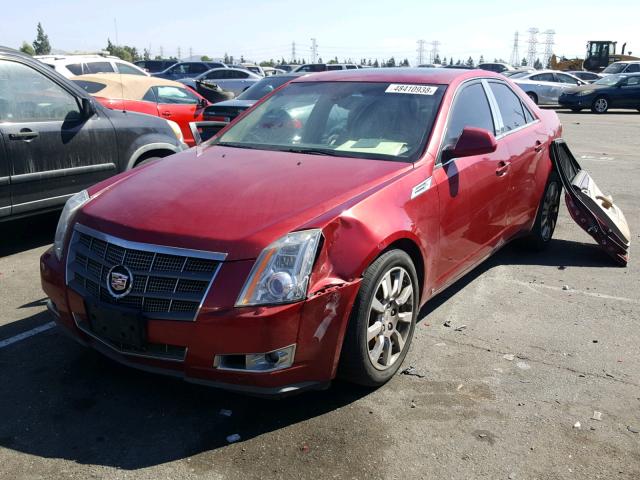 1G6DV57V580212165 - 2008 CADILLAC CTS HI FEA RED photo 2