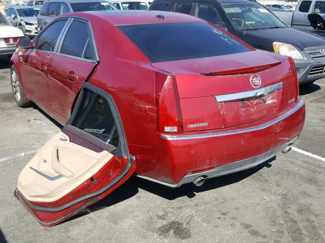 1G6DV57V580212165 - 2008 CADILLAC CTS HI FEA RED photo 3