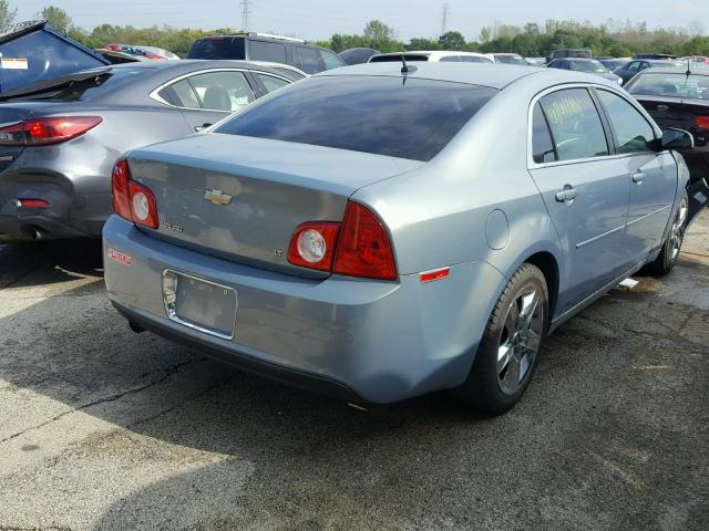 1G1ZH57B594104843 - 2009 CHEVROLET MALIBU 1LT BLUE photo 4