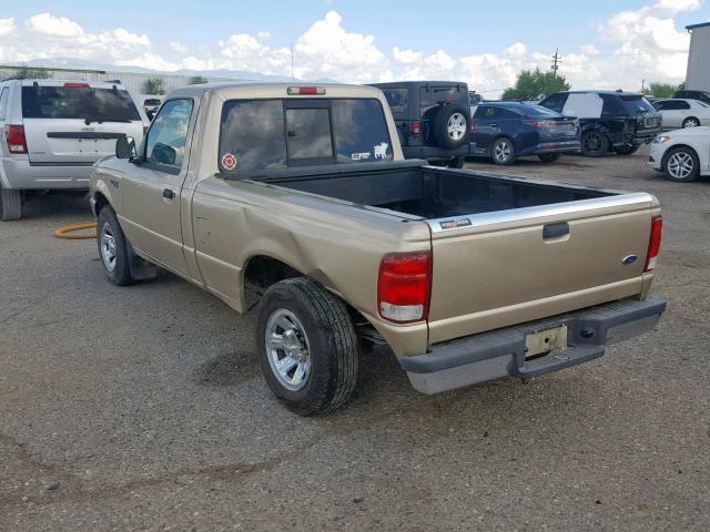 1FTYR10V8YPB90952 - 2000 FORD RANGER GOLD photo 3