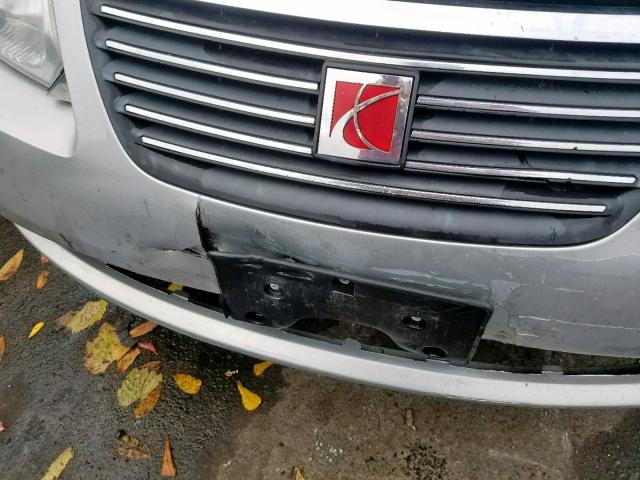 1G8AJ55FX7Z135529 - 2007 SATURN ION LEVEL GRAY photo 9